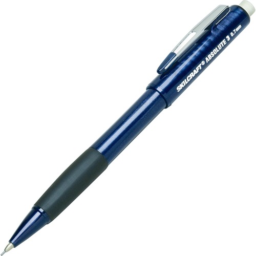 7520014512268, DUAL ACTION CUSHION GRIP MECHANICAL PENCIL,0.7 MM LEAD,BLUE, 6/BX