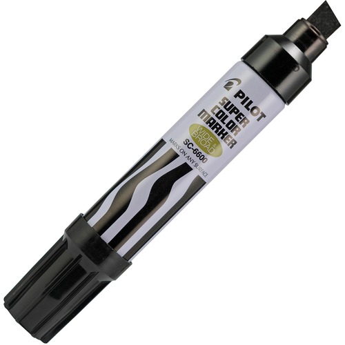 Jumbo Permanent Marker, Refillable, Chisel Point, Black