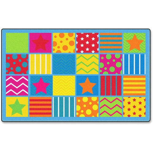 Silly Seating Classroom Rug, 7'6x12', Multi