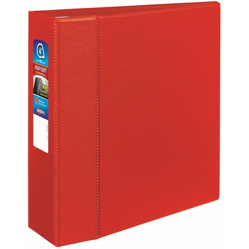 Heavy-Duty Binder With One Touch Ezd Rings, 11 X 8 1/2, 4" Capacity, Red