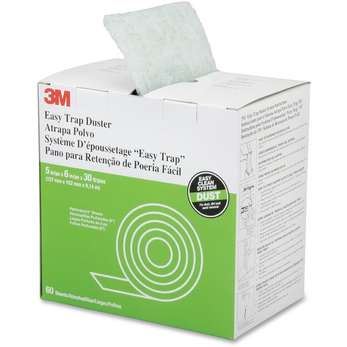 Easy Trap Duster Sheets, 5"x6"x30', 60Shts/RL, WE