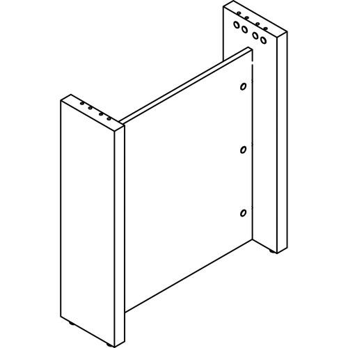 Base, Slim, Laminate, 24"x8"x28", Mahogany