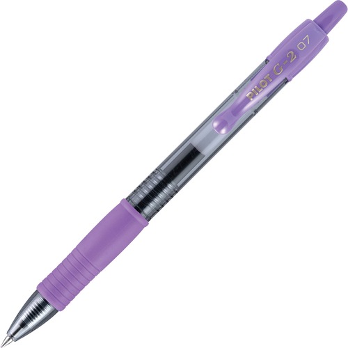 G2 Premium Retractable Gel Ink Pen, Refillable, Purple Ink, .7mm, Dozen