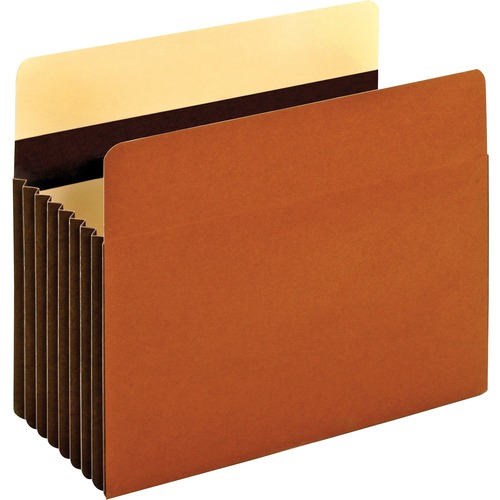 Heavy-Duty File Pockets, 1 Pocket, Letter, Redrope