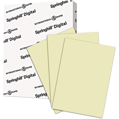 Digital Index Color Card Stock, 90 Lb, 8 1/2 X 11, Ivory, 250 Sheets/pack