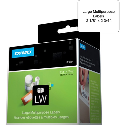 Lw Multipurpose Labels, 2 3/4 X 2 1/8, White, 320 Labels/roll