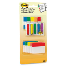 Flags And Tabs Combo Pack, Assorted Primary Colors, 230/pack