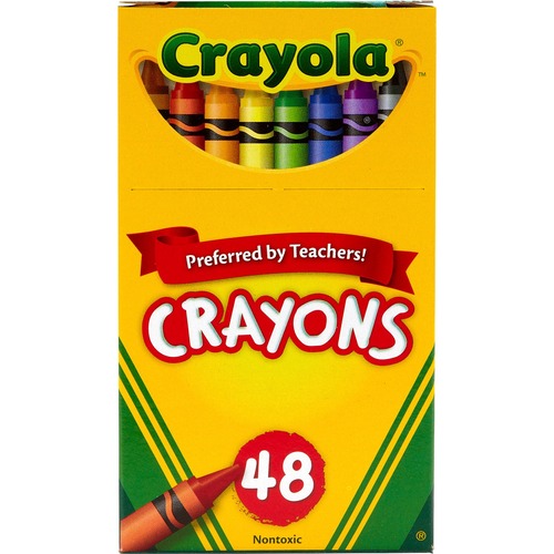 Crayons, w/Tuck Box, Nontoxic, 3-5/8"x5/16", 48/BX, AST