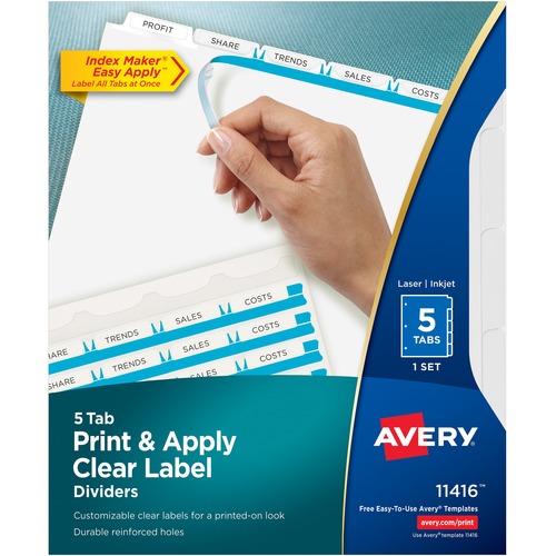 DIVIDERS,INDEX,REG TAB,5TAB