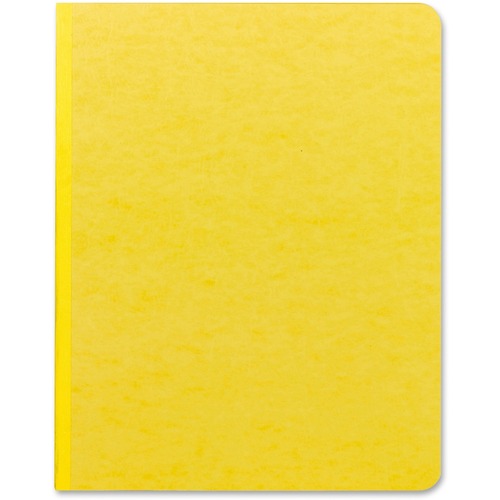 Side Opening Pressguard Report Cover, Prong Fastener, Letter, Yellow