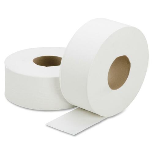 8540015909072, JUMBO ROLL TOILET TISSUE, 1-PLY, 2000FT, WHITE, 12/BOX