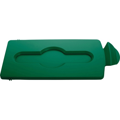 Lid Insert, Closed, f/Slim Jim Recycling Stations, Green