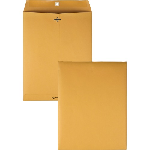 Clasp Envelopes, Gummed, 28Lb, 10"x13", 100/BX, Kraft