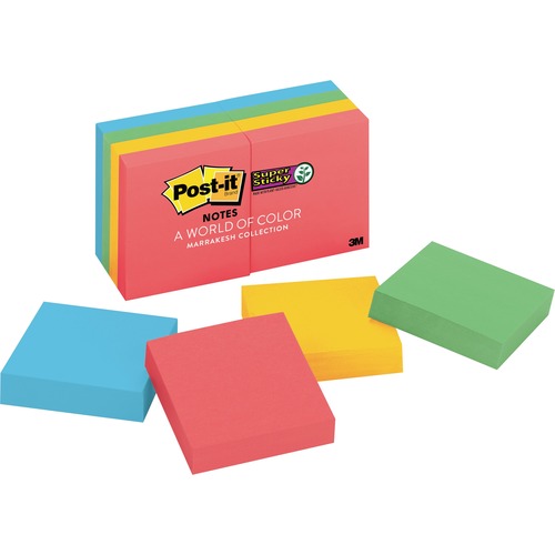 Pads In Marrakesh Colors, 2 X 2, 90-Sheet, 8/pack