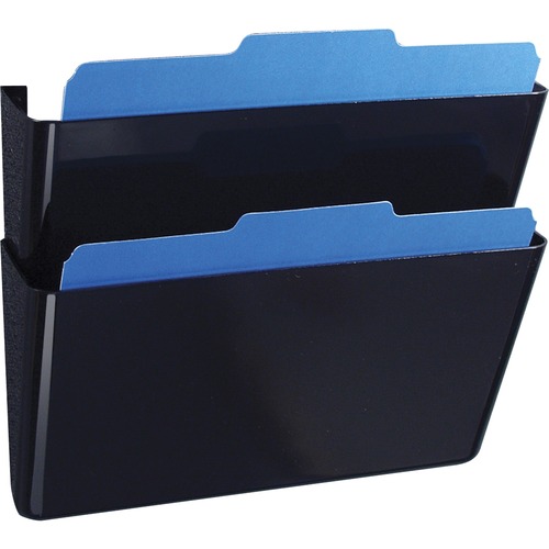 Wall Files, Letter, 13"x4-1/8"x7", 2/BX, Black