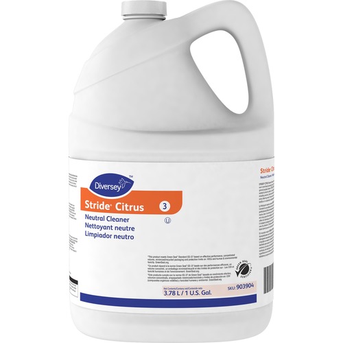 Stride Neutral Cleaner, Citrus, 1 Gal, 4 Bottles/carton