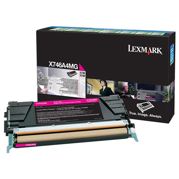 Lexmark X746 X748 Magenta Return Program Toner Cartridge for US Government (7000 Yield) (TAA Compliant Version of X746A1MG)