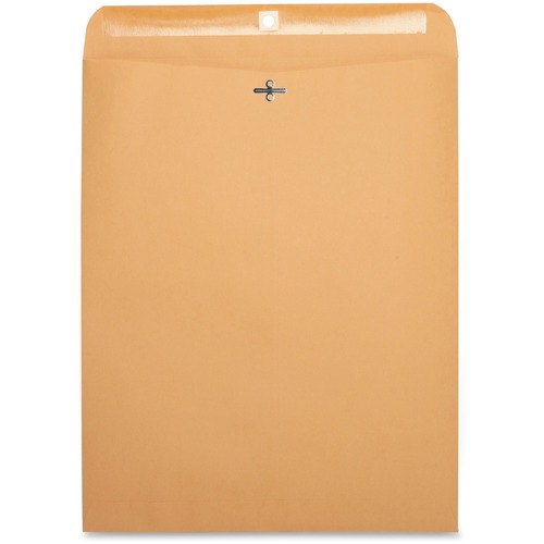 Clasp Envelopes,28 lb.,12"x15-1/2",100/BX,Brown Kraft