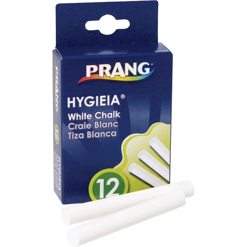 Hygieia Dustless Board Chalk, 3 1/4 X 3/8. White, 12/box