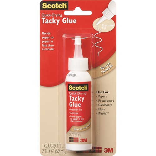Quick Dry Tacky Glue, Non-Toxic, 2 oz, Clear