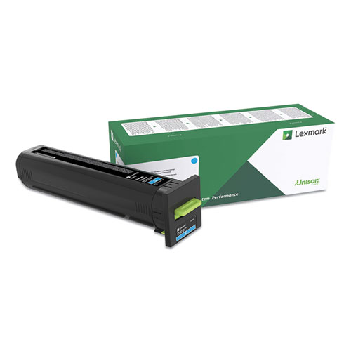 Lexmark CX825 CX860 Extra High Yield Cyan Return Program Toner Cartridge for US Government (22000 Yield) (TAA Compliant Version of 82K1XC0)