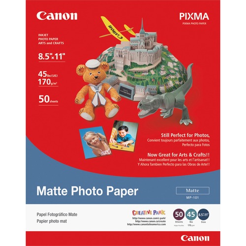 Photo Paper Plus, Matte, 8-1/2 X 11, 50 Sheets/pack