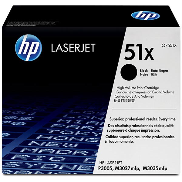 Hewlett-Packard  Laser Print Cartridge, 13000 Page High-Yield, BK
