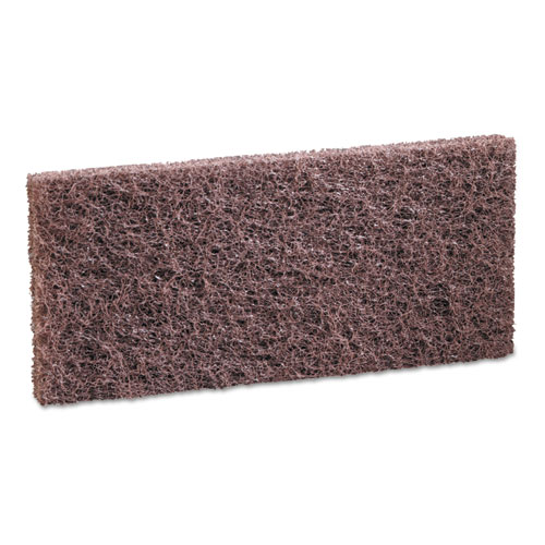 Heavy-Duty Brown Pads, 4 X 10, 20/carton