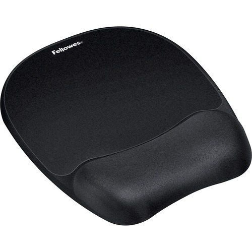 Mouse Pad W/wrist Rest, Nonskid Back, 7 15/16 X 9 1/4, Black