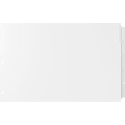 Index Dividers,w/ Clear Tabs,11"x17",5 Tabs/ST, White