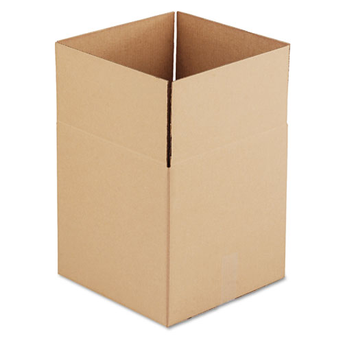 Brown Corrugated - Cubed Fixed-Depth Shipping Boxes, 14l X 14w X 14h, 25/bundle