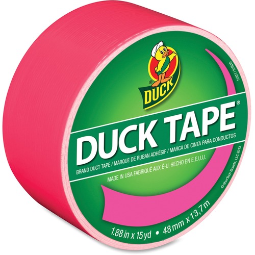 Duck Tape, 1.88"x15 Yards, Neon Pink