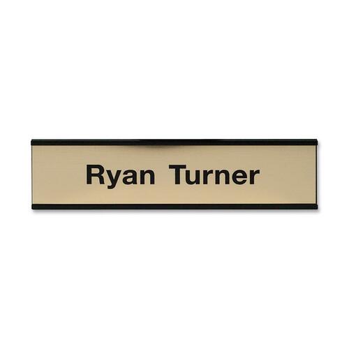 Standard Aluminum Wall Sign, 2"x8", Standard Black