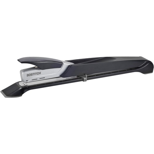 Inreach+ 25 Long 12.5" Reach Stapler, 25-Sheet Capacity, Black/silver