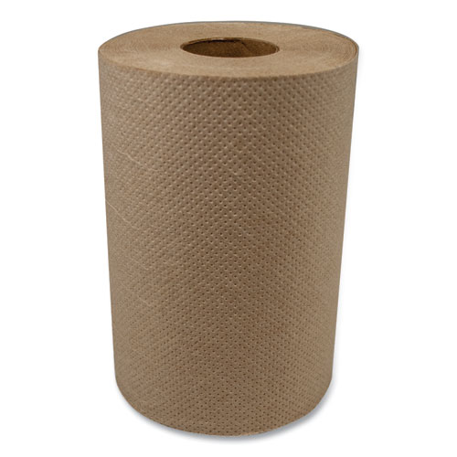 Hardwound Roll Towels, 8" X 350ft, Brown, 12 Rolls/carton