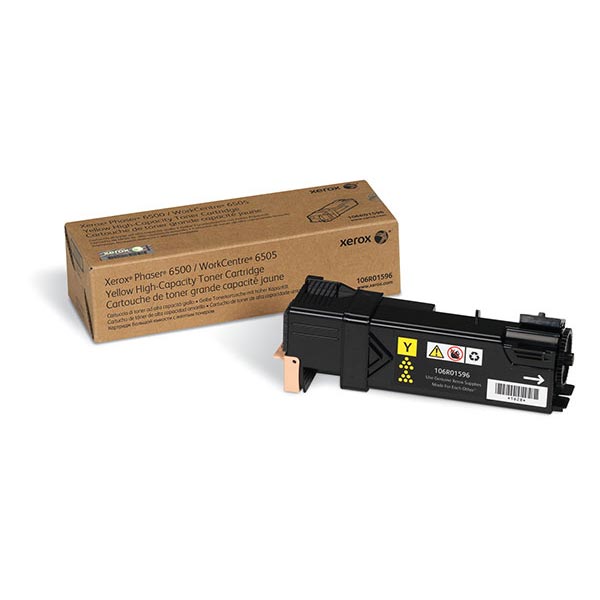 106r01596 High-Yield Toner, 2500 Page-Yield, Yellow