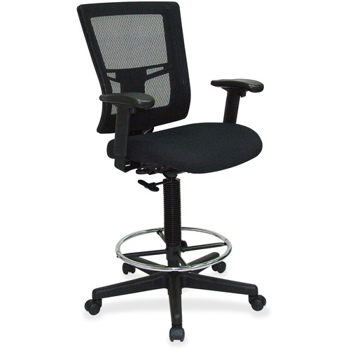 Drafting Stool Chair, 27"x25"x48", Black
