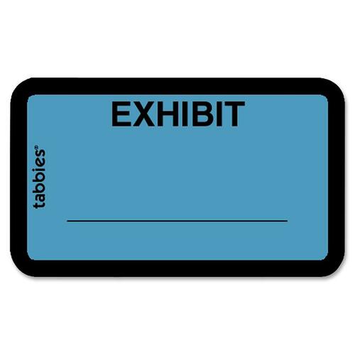 Legal Exhibit Labels, "Exhibit",1-5/8"x1",252/PK, Blue