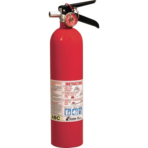 Fire Extinguisher, Rechargeable, Impact Resistant, 2.6lbs,RD