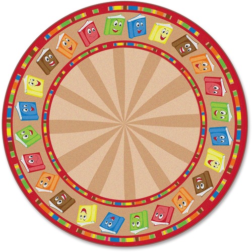 Circle Time Books Rug, Calm, 12' Round, Multi