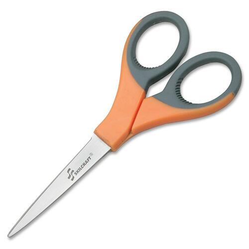 5110012414375 SKILCRAFT SCISSORS, 6 1/2" LENGTH, 3" CUT, ORANGE/GRAY