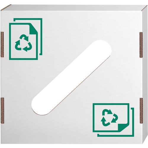 Waste/Recycling Bin Lids, Paper, 10/CT, White