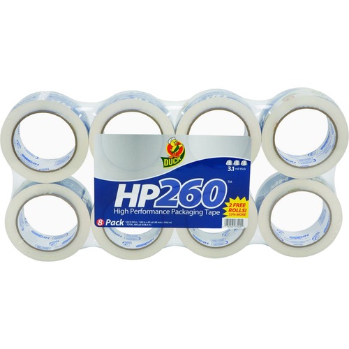 Hp260 Packaging Tape, 1.88" X 60yds, 3" Core, Clear, 8/pack