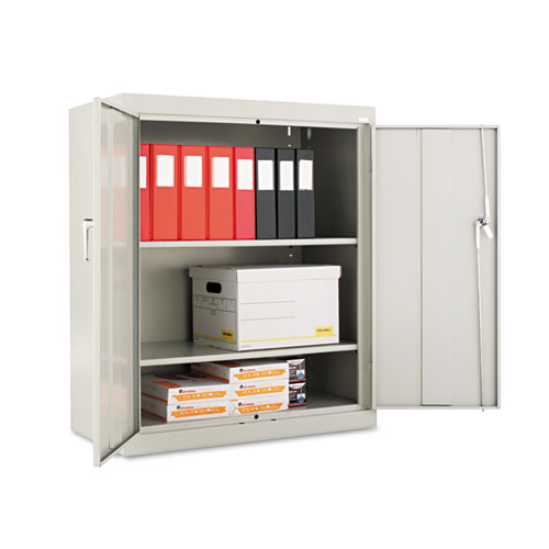 Assembled 42" High Storage Cabinet, W/adjustable Shelves, 36w X 18d, Light Gray