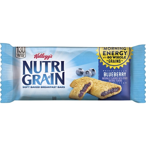 NUTRI-GRAIN SOFT BAKED BREAKFAST BARS, BLUEBERRY, INDV WRAPPED 1.3 OZ BAR, 16/BOX