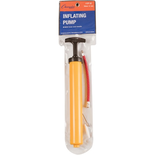 Hand Pump, 12", Plastic, Yellow/black