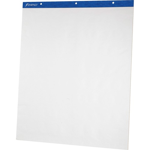 Flip Charts, Unruled, 27 X 34, White, 50 Sheets, 2/pack