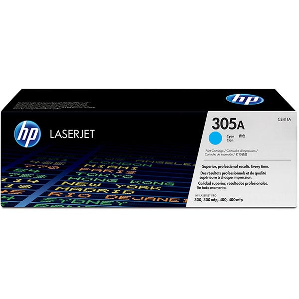 Hewlett-Packard  Toner Cartridge, HP305A, Cyan