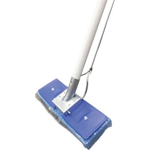 Mop, Butterfly Action, 47"L Handle, Blue/White