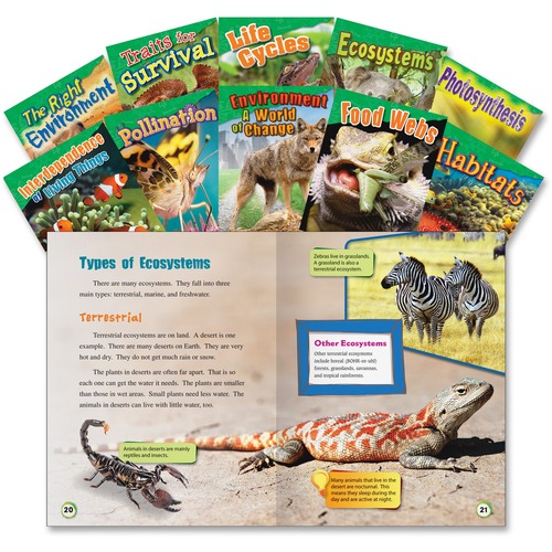 Life Science Books, Grade 2-3, 10 Sets, Ast
